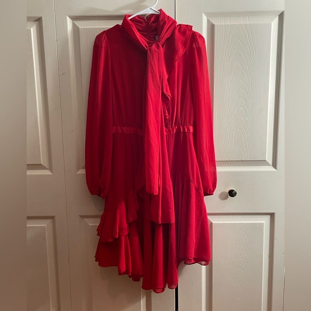J Rosa Red Dress Size Small - Picture 3 of 15
